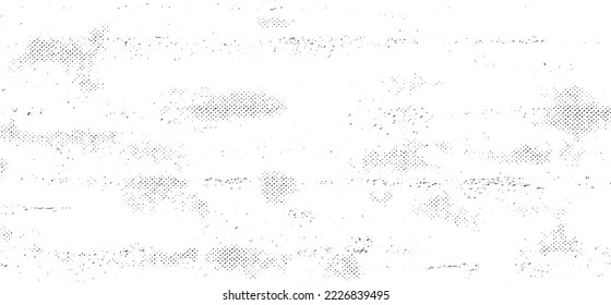 Subtle halftone grunge urban texture vector. Distressed overlay texture. Grunge background. Abstract mild textured effect. Vector Illustration. Black isolated on white. EPS10.