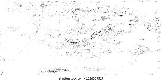 Sutil vector de textura urbana de color medio grunge. Textura superpuesta angustiada. Borde de fondo. Resumen efecto texturado leve. Ilustración vectorial. Negro aislado en blanco. EPS10.