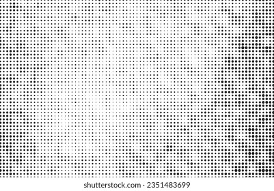 Subtle halftone grunge urban texture vector. Distressed overlay texture. Grunge background. Abstract mild textured effect. Vector Illustration. Black isolated on white background. EPS10.