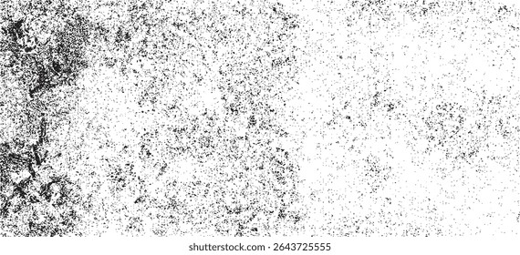 Sutil vetor de textura urbana grunge de meio-tom. Textura de sobreposição angustiada. Fundo grunge. Abstrato efeito texturizado leve. Ilustração de vetor. Preto isolado no branco. EPS10