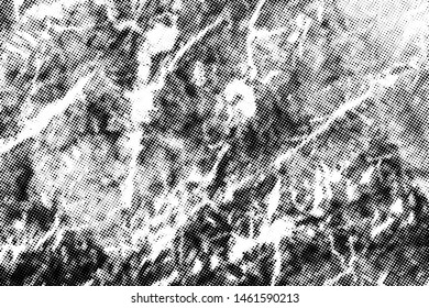 Subtle halftone vector marble texture overlay. Monochrome abstract splattered background.