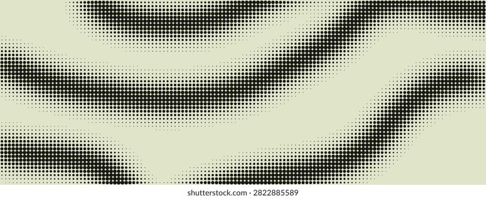 Subtle halftone vector pattern, elegant flowing pointillist waves, modern graphic texture background, minimalist monochrome aesthetic wallpaper.