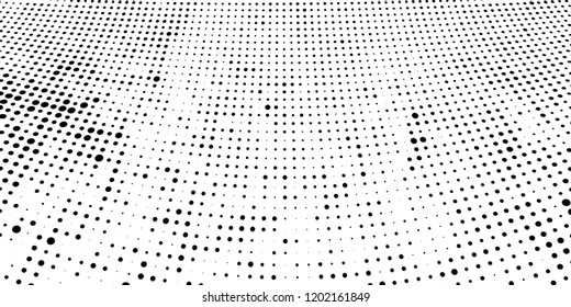 Subtle halftone vector texture overlay. Futuristic twisted grunge pattern, dot, circles. Monochrome abstract splattered background
