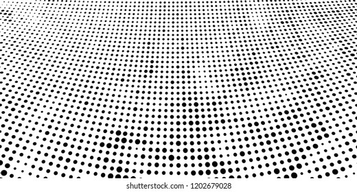 Subtle halftone vector texture overlay. Futuristic twisted grunge pattern, dot, circles. Monochrome abstract splattered background