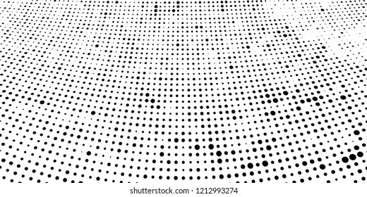 Subtle halftone vector texture overlay. Futuristic twisted grunge pattern, dot, circles. Monochrome abstract splattered background