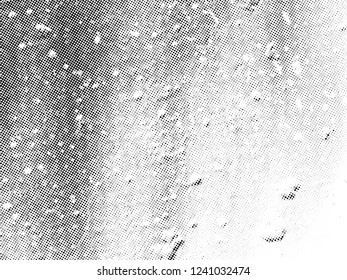 Subtle halftone vector texture overlay. Monochrome abstract splattered background.