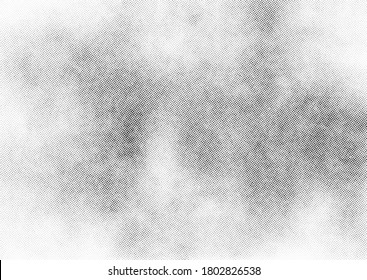 Subtle halftone vector texture overlay. Monochrome abstract splattered background.