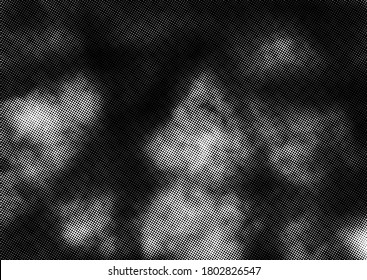 Subtle halftone vector texture overlay. Monochrome abstract splattered background.