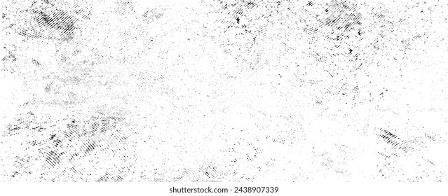 Subtle halftone vector texture overlay. Monochrome abstract splattered background. vector