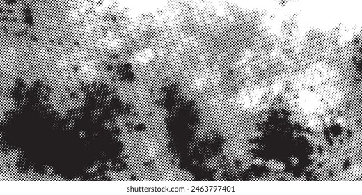 Subtle halftone vector texture overlay. Monochrome abstract splattered background