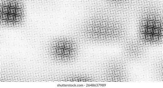 Sobreposição de textura de vetor de meio-tom sutil. Monocromático abstrato espalhado fundo moderno

