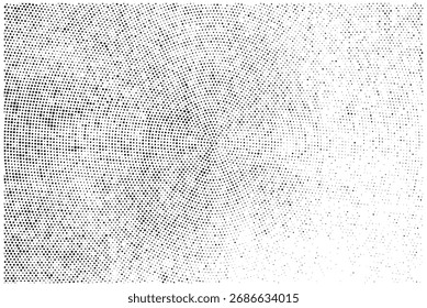 Subtle halftone vector texture overlay. Monochrome abstract splattered background.