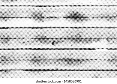 Subtle halftone vector wooden texture overlay. Monochrome abstract splattered background.