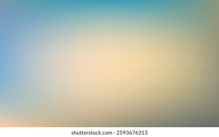 Subtle harmony of gradient hues, where cool blues gently blend into warm tans, creating a serene and visually captivating soft abstract background illustration