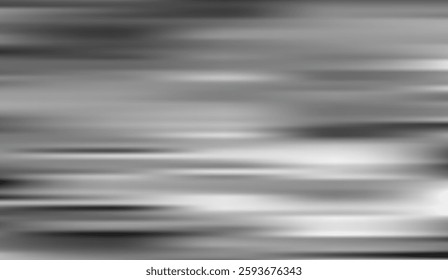Subtle horizontal gradients of soft grey hues create a minimalist abstract texture with gentle motion blur perfect for a background or design element