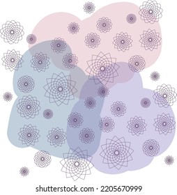 Subtle illustration with various mandalas. Illustrate books, brochures, decorate, etc.