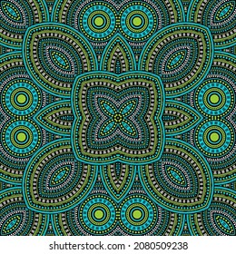 Subtle italian maiolica tile seamless pattern. Ethnic structure vector motif. Curtains print design. Stylish italian mayolica tilework eternal pattern. Interior decor template.
