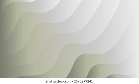 Subtle layered abstract wallpaper soft green gray smooth flowing contour natural simple