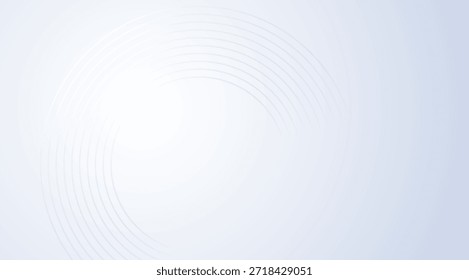 A subtle light blue and white abstract background featuring gentle concentric circles, creating a modern and minimalist aesthetic perfect for clean presentations, technology designs, and elegant backdrops