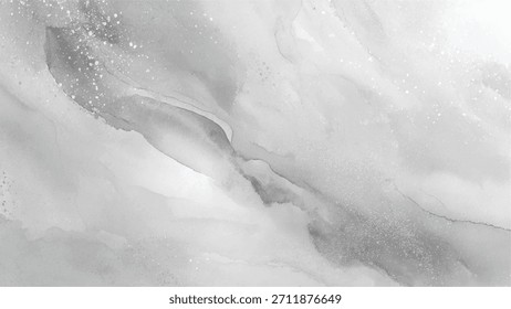 Fondo de acuarela gris claro sutil, elegante textura de piedra de mármol blanco, lavado de tinta de alcohol etéreo suave abstracto