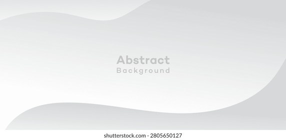 Subtle light grey and white gradient abstract background featuring smooth, organic wavelike curves. Ideal for modern presentations, branding, or website banners.