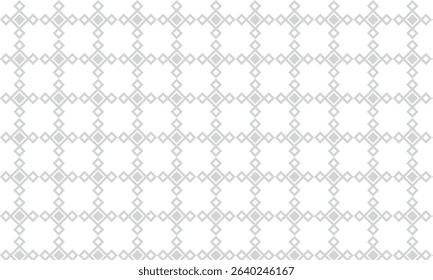 Subtle linear geometric pattern made of intersecting diamond shapes on a white background. Ideal for seamless backgrounds, packaging, textiles, or minimalist digital and print designs.