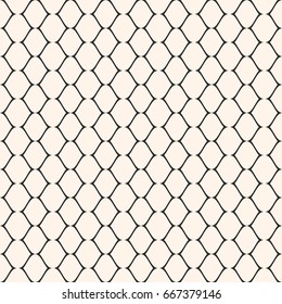 Subtle mesh texture. Vector seamless pattern. Simple illustration of delicate lattice, lace, fishnet. Abstract geometric monochrome repeat background. Elegant design for prints, decor, wrapping, cloth