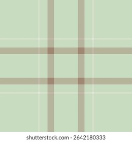 Subtle mint green and taupe plaid pattern. Elegant, minimalist design perfect for backgrounds, textiles, or website design. Evokes a sense of calm and sophistication.