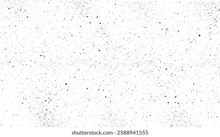 Subtle Monochrome Distressed Texture with Irregular Black Particles on White Backdrop, Ideal for Grunge Overlays and Vintage Styled Designs giving a rough appearance