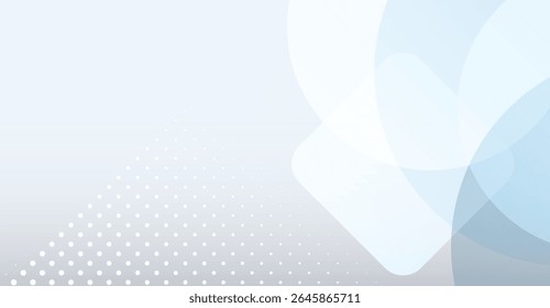 Subtle Pale Blue Geometric Design with Delicate Circular Overlays and Dot Patterns for Modern Tech Presentations and Abstract Backgrounds, Emphasizing Minimalist Style