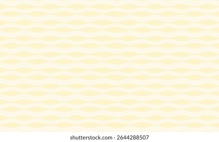 Fundo amarelo pálido sutil com linhas horizontais onduladas sem costura. Seus tons suaves oferecem uma aparência calma e minimalista ideal para projetos elegantes ou cenários digitais serenos.
