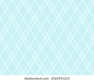 Subtle pastel blue and white diagonal plaid pattern.  Perfect for backgrounds, websites, textiles, and stationery.  Clean, modern design, offering a calming and sophisticated aesthetic.