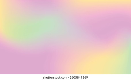 Subtle Pastel Gradient of Green and Pink with a Smooth and Gentle Blend