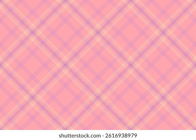 Subtle pastel pink and lilac diagonal plaid pattern.  Perfect for textile design, website backgrounds, or romantic themed projects.