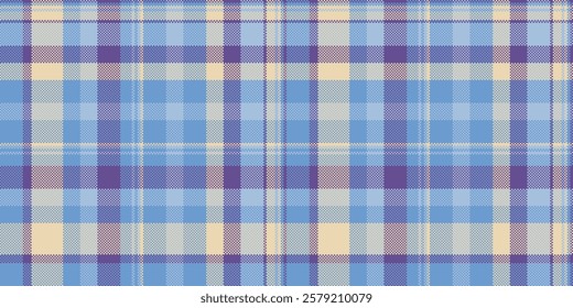 Subtle pastel plaid pattern in calming blues and creams. Perfect for textile design, apparel, website backgrounds, or crafting projects.