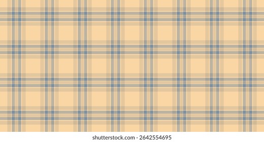 Subtle pastel plaid pattern in calming beige and blue hues.  Perfect for backgrounds, textiles, or website design. Evokes feelings of serenity and understated elegance.