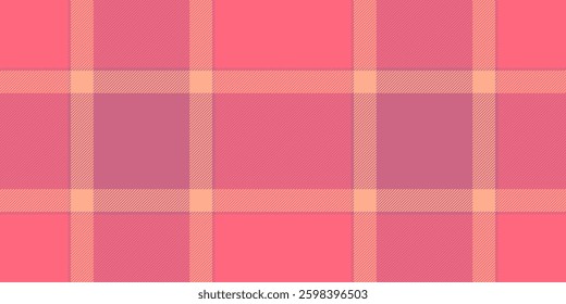 Subtle pastel plaid pattern in peach and rose tones.  Perfect for backgrounds, textiles, or website design. Evokes feelings of warmth, softness, and gentle sophistication.