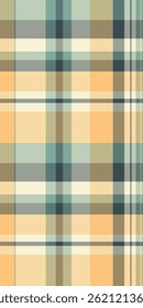 Padrão de xadrez pastel sutil em laranja suave, azul-petróleo e bege.  Perfeito para projetos têxteis, fundos de site, ou projetos de criação. Evoca uma sensação de calor e tranquilidade.