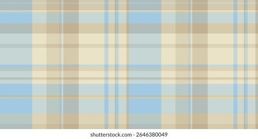 Subtle pastel plaid pattern in soft blues and beiges.  Perfect for backgrounds, textiles, or website design.  Evokes feelings of calm and serenity.  Versatile and aesthetically pleasing texture.