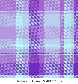 Subtle pastel purple and light blue plaid pattern.  Perfect for textile design, website backgrounds, or fashion projects. This soft, calming design evokes feelings of serenity and femininity.