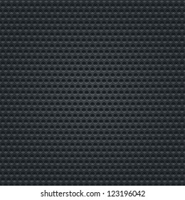 Subtle pattern black background seamless texture perforated metal surface with double circular holes. Clip-art vector illustration web design elements saved 8 eps. Contemporary swatch modern style