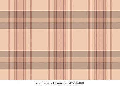 Subtle peach and brown plaid pattern.  Elegant, versatile design ideal for website backgrounds, textile prints, or stationery. Evokes feelings of warmth, comfort, and sophistication.