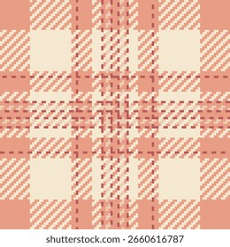 Pêssego sutil e creme xadrez padrão.  Perfeito para design têxtil, moda, decoração de casa, ou embalagem.  Esta textura macia, pixelada evoca uma sensação de calor e conforto.
