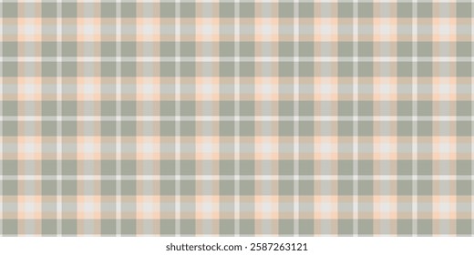Subtle peach and gray plaid pattern.  Perfect for textile design, website backgrounds, or crafting projects.  This soft, neutral texture evokes feelings of calm and sophistication.