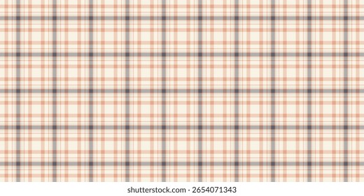 Subtle peach and grey plaid pattern.  Perfect for backgrounds, textiles, or website design.  Elegant, minimalist, and versatile, this seamless texture offers a touch of rustic charm.