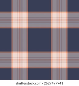 Subtle peach and navy plaid pattern.  Elegant textile design ideal for fashion, home decor, and website backgrounds.