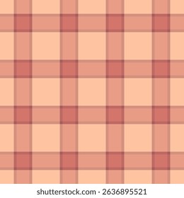 Subtle peach and rose plaid pattern. Perfect for backgrounds, textiles, or packaging design.  Evokes feelings of warmth and comfort.  Versatile and easily adaptable to various branding styles.