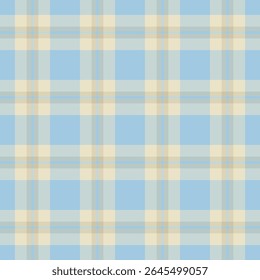 Subtle plaid pattern. Blue and beige checkered design for backgrounds, textiles, or decorative arts. Classic style, versatile  aesthetically pleasing.