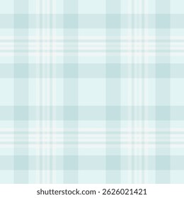 Subtle plaid pattern in muted aqua hues. Soft, minimalist design evokes calmness. Ideal for backgrounds, textiles, or elegant website design elements.
