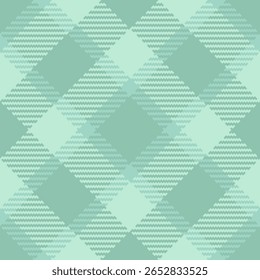 Padrão xadrez sutil com uma paleta de cores verde suave. Fundo ideal ou elemento de design para têxteis, branding ou arte digital que exigem vibrações texturizadas suaves.